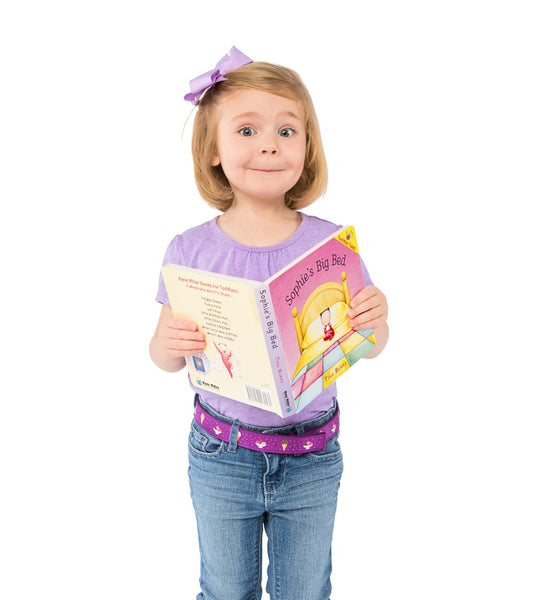 MYSELF BELTS Brown Dino Print Easy Velcro Belt For Toddlers/Kids