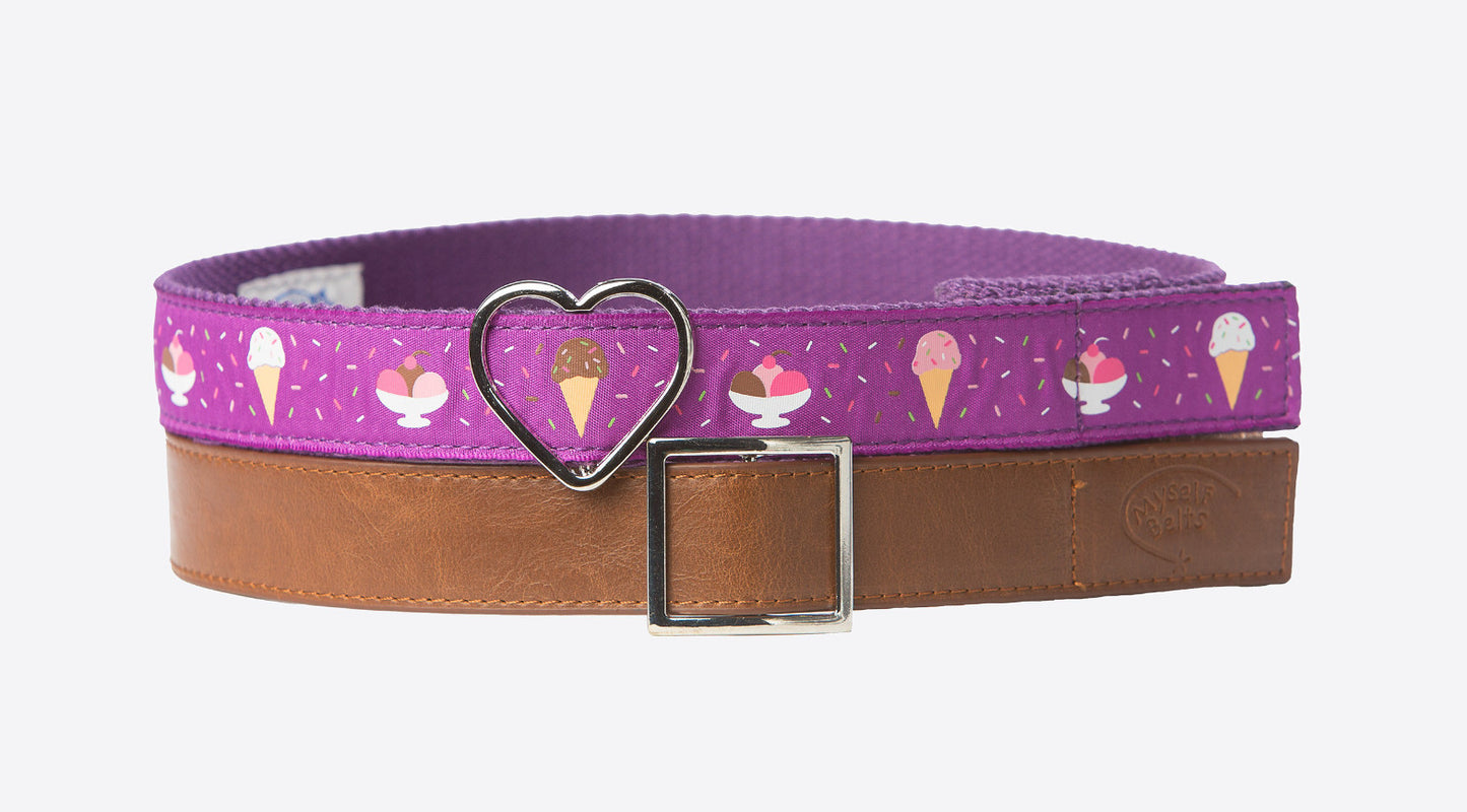 MYSELF BELTS - Square Buckle For Toddlers/Kids Velcro Belts