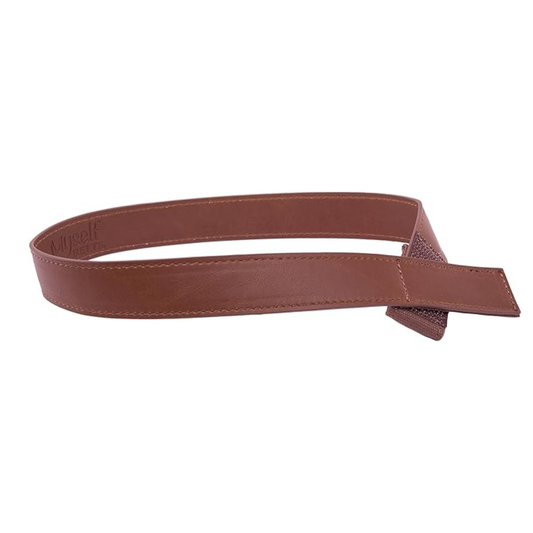 Light Brown Leather Toddler/Girls/Boys Belt - Easy Fasten - Buckle Included