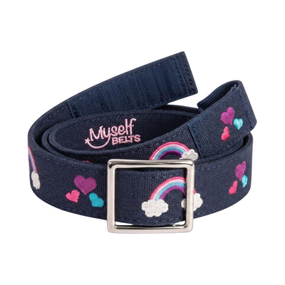 Rainbow Toddler/Girls Belt - Easy Fasten - Buckle Included