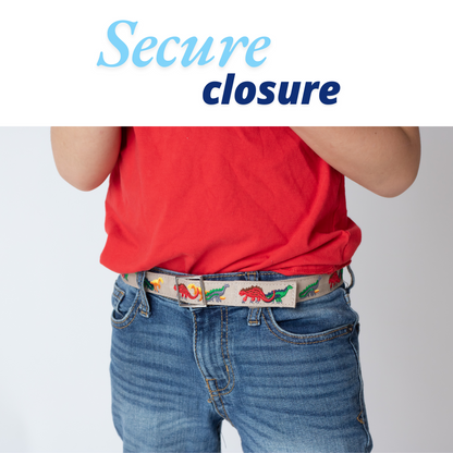 Dinosaur Toddler/Boys Belt - Easy Fasten - Buckle Included-Belt-Myself Belts