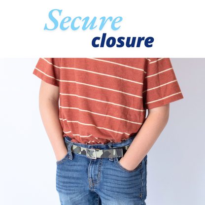 Camo Toddler/Boys Belt - Easy Fasten - Buckle Included-Belt-Myself Belts
