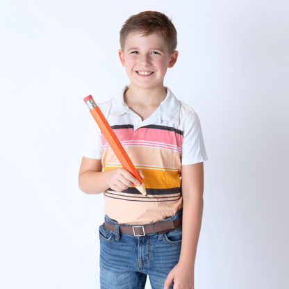 Solid Brown Canvas Toddler, Girls, or Boys Belt - Easy Fasten - Buckle Included-Belt-Myself Belts
