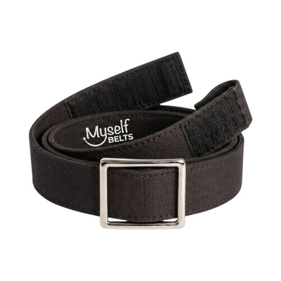 Solid Black Twill Toddler, Girls, or Boys Belt - Easy Fasten - Buckle Included