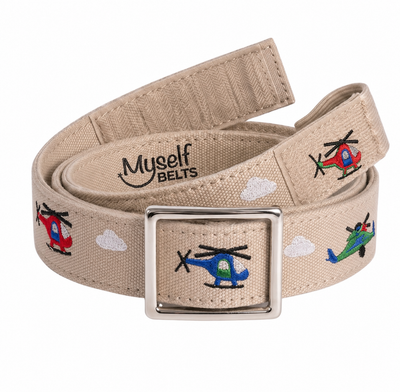 Helicopter Toddler/Boys Belt - Easy Fasten - Buckle Included