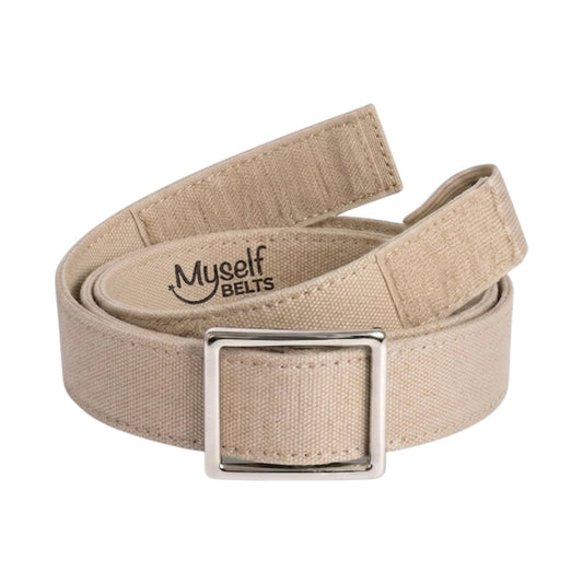 Khaki Canvas Toddler, Girls, Boys Belt - Easy Fasten - Buckle Included