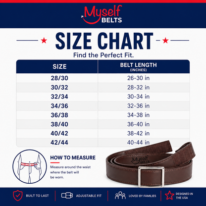 Adult Easy Velcro Unisex Belt with Faux Buckle - NAVY with Black Webbing