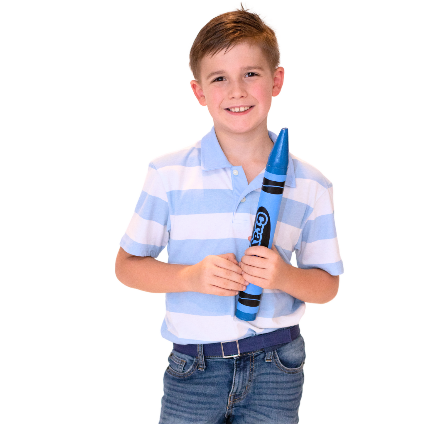 Navy Solid Canvas Toddler/Girls/Boys Belt - Easy Fasten - Buckle Included