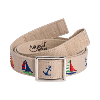 Sailing Todder/Boys Belt - Easy Fasten - Buckle Included