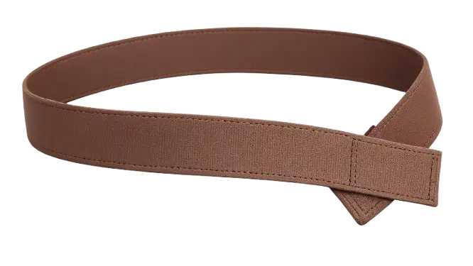 Brown belt on a white background