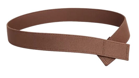 Brown belt on a white background