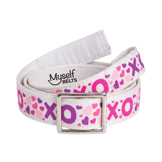 'Xo' Pink Toddler/Girls Belt - Easy Fasten - Buckle Included