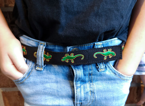Lizard Print Easy Velcro Belt For Toddlers/Kids **NEW**