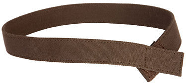 MYSELF BELTS - Solid Brown Canvas Easy Velcro Belt For Toddlers/Kids