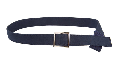 MYSELF BELTS - Navy Solid Canvas Print Easy Velcro Belt For Toddlers/Kids