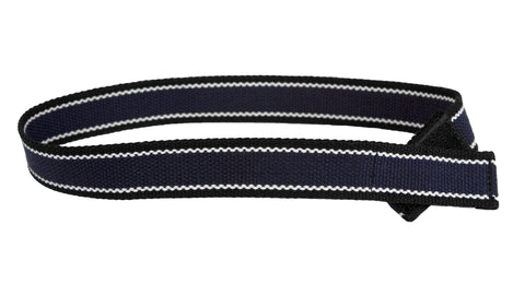 MYSELF BELTS - Navy/Black Webbing Print Easy Velcro Belt For Toddlers/Kids