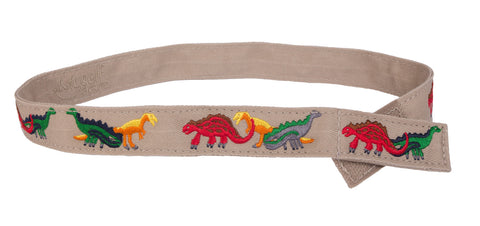 MYSELF BELTS - Dinosaur Print Easy Velcro Belt For Toddlers/Kids