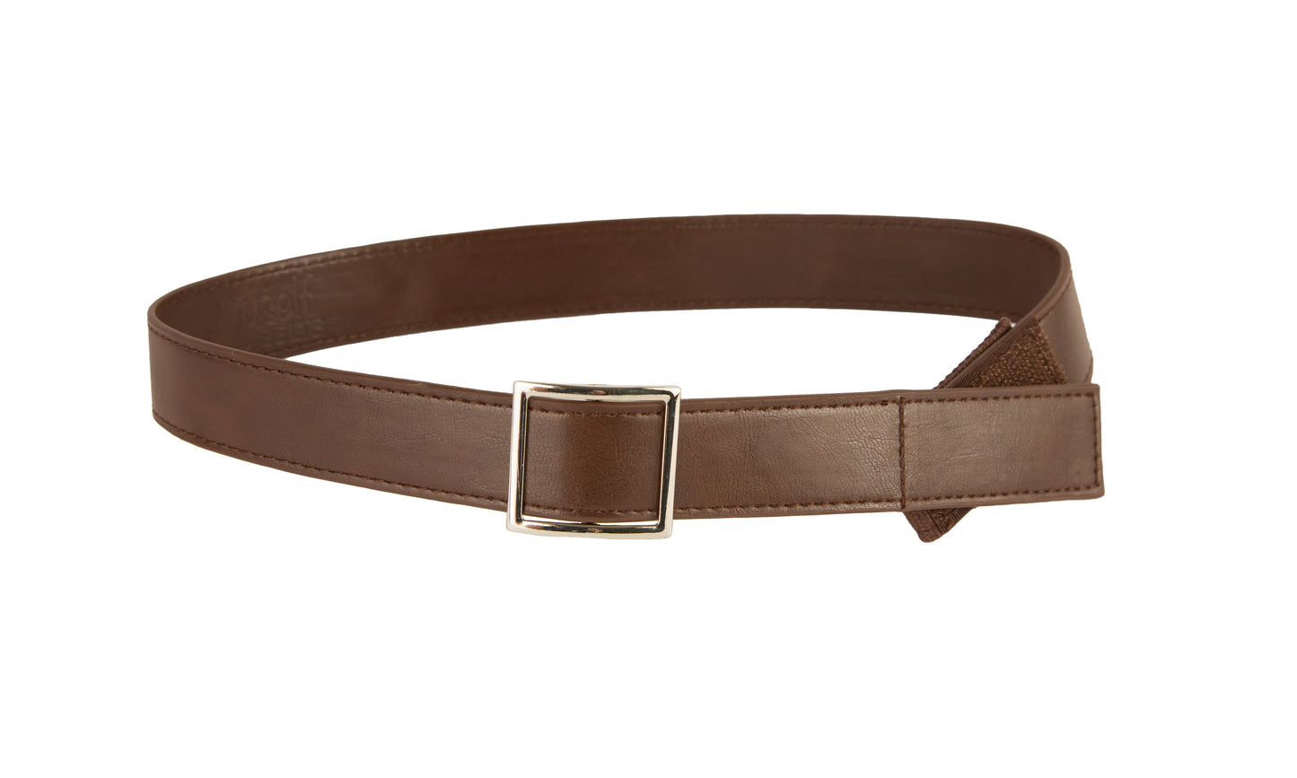 Leather - Black, Dark Brown, Light Brown Toddler/Girls/Boys Belt - Easy Fasten - Buckle Included
