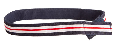 MYSELF BELTS - Multi Stripe Ribbon Print Easy Velcro Belt For Toddlers/Kids