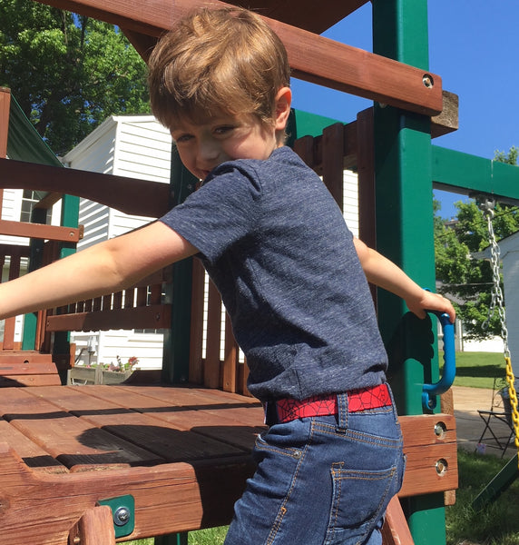 MYSELF BELTS Spider  Print Easy Velcro Belt For Toddlers/Kids